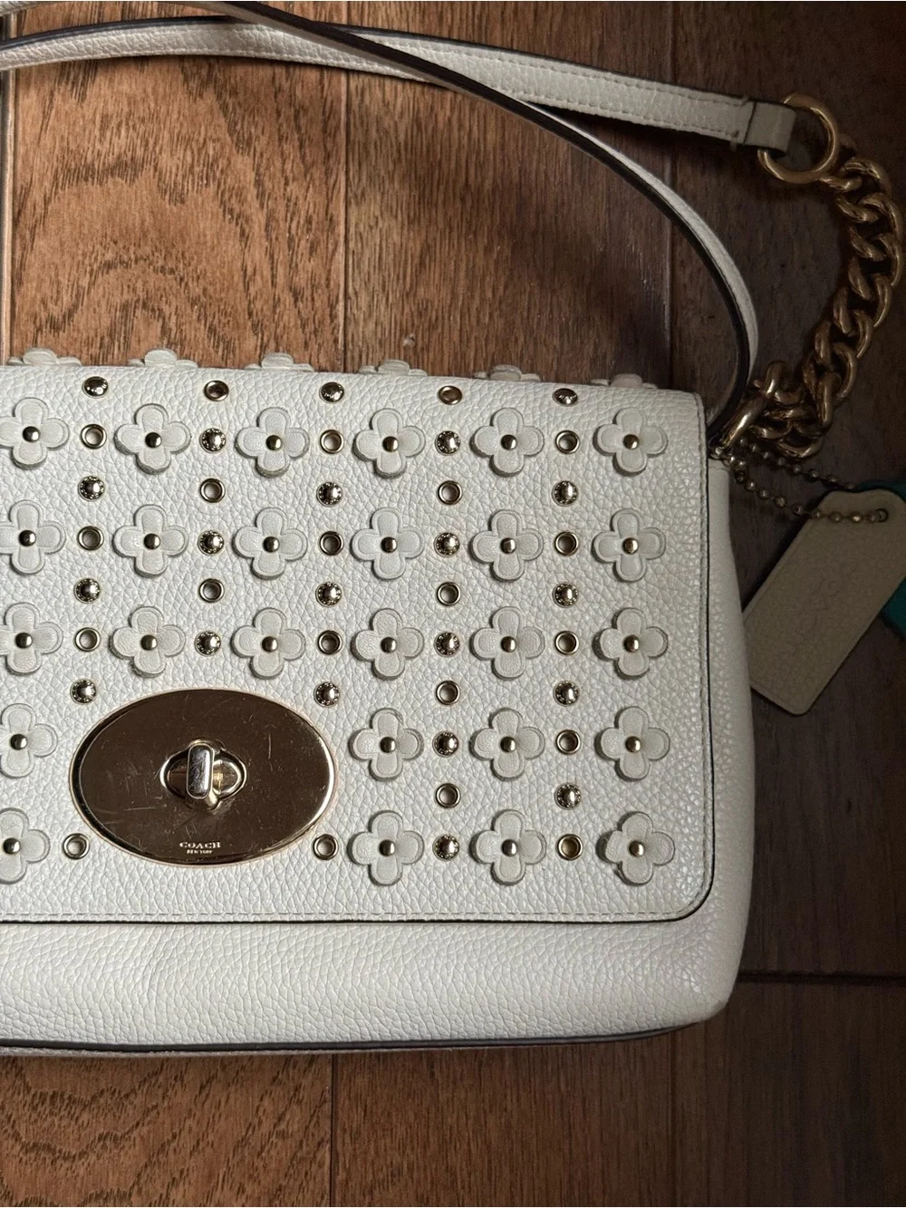 Coach Crosstown Crossbody in Floral Rivets Leather